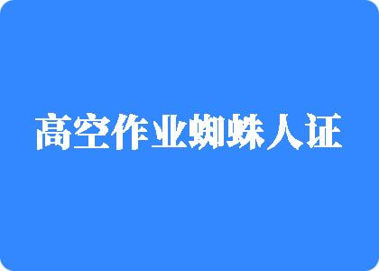 骚逼啪啪视频高空作业蜘蛛人证